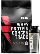 Dux whey concentrado morango 1800g -ganhe 1 coqueteleira