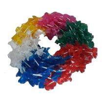 Dúzia Colar Havaiano Colorido Plástico Flores Cores Sortidas Kit Carnaval