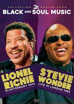 DVD 2x Black and Soul Music Lionel Ritchie e Stevie Wonder - Strings E Music