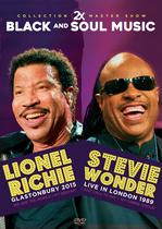 DVD 2x Black and Soul Music Lionel Ritchie e Stevie Wonder