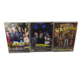 Dvd bonde do brasil/forro boys/bonde do vaqueiro - 3 dvds Dvd bonde do brasil/forro boys/bonde do vaqueiro - 3 dvds