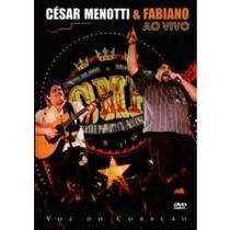 Dvd César Menotti E Fabiano - Voz Do Coração - Ao Vivo Dvd César Menotti E Fabiano - Voz Do Coração - Ao Vivo