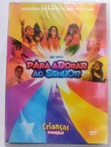 Dvd crianças diante do trono para adorar ao senhor