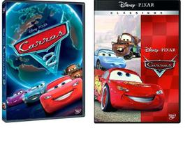 DVD Disney Pixar Carros + DVD Disney Pixar Carros 2