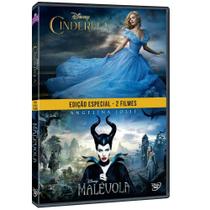 DVD Edição Especial 2 Filmes Cinderela + Malévola