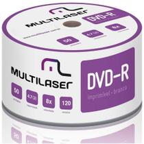 DVD Gravável DVD-R 16X SHRINK Imprimível Tubo com 50 Unidades