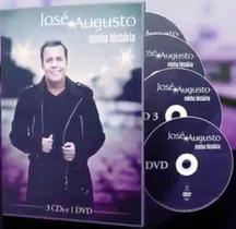 DVD José Augusto Minha História (3CDs + 1 DVD) Original