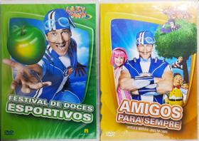 DVD Lazy Town - Amigos Para Sempre+Festival de Doces 2 DVDS