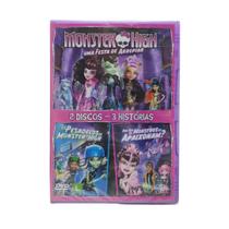 DVD Monster High 2 Discos 3 Histórias