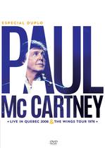 Dvd Paul Mccartney - Live in Quebec 2008 & The Wings Tour 1976 - Especial Duplo - Strings & Music Eire