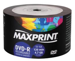 DVD-R 4.7GB 16x - Tubo com 50 unidades - Maxprint 506161