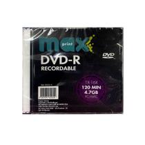 DVD-R 4.7GB Slim 120Min 4.7GB 1X-16X 503124 - Maxprint