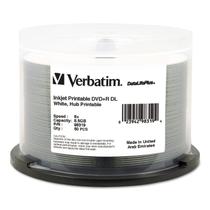 DVD+R DL 8,5 GB 8X Verbatim DataLifePlus White Inkjet imprimível DVD+R DL 8,5 GB 8X Verbatim DataLifePlus White Inkjet imprimível