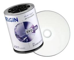 Dvd+r Dl Elgin 8.5Gb Dual Layer Printable 100 Unidades
