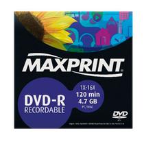 DVD-R Gravável 4.7GB Envelope Maxprint