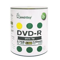 DVD-R Smartbuy 4,7 GB 16X Topo Branco - Pacote com 1000 unidades