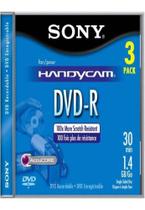 DVD-R Sony 8cm 1,4GB com Hangtab (3 Unidades)