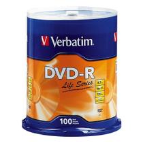 DVD-R Verbatim Life Series 97177 4,7 GB 120 min 16x Silver 100 unidades DVD-R Verbatim Life Series 97177 4,7 GB 120 min 16x Silver 100 unidades