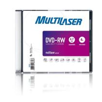 DVD-RW 4.7GB - 4X - Regravável - Caixa Slim - DV033 - Multilaser DVD-RW 4.7GB - 4X - Regravável - Caixa Slim - DV033 - Multilaser