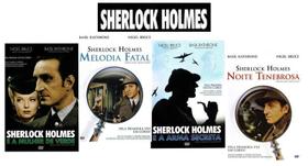DVD Sherlock Holmes Kit com 4 DVDs