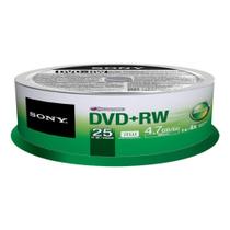 DVD Sony 25DPW47SP - DVD+RW 4X 4,7GB (Pacote com 25 Unidades) DVD Sony 25DPW47SP - DVD+RW 4X 4,7GB (Pacote com 25 Unidades)
