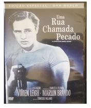 Dvd Uma Rua Chamada Pecado - Marlon Brando - Original Duplo - Warner