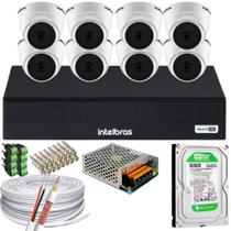 Dvr 1008-C 08 Canais intelbras 08 Cameras 1220D mic C/ Áudio