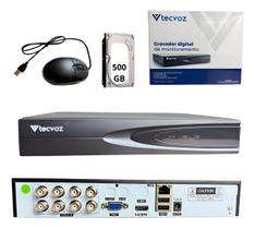 Dvr 16 Canais Gravador Seguranca 1080p Tecvoz Bivolt Com Hd