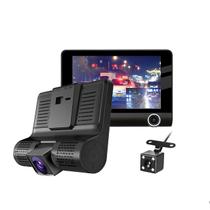 DVR Automotivo com 3 Câmeras para Segurança - Grava Vídeo e Som