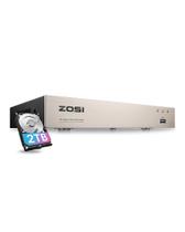DVR de segurança ZOSI 8CH 3K Lite com HDD de 2 TB com detecção de IA 4 em 1