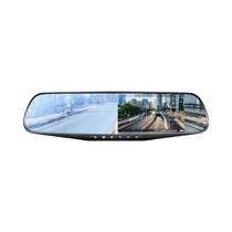 DVR Espelho Retrovisor 4.3" com Lente Dupla 1080p - Câmera Frontal e Traseira