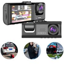 Dvr Full Hd 1080p Câmera Frontal E Ré Grava Imagem E Som