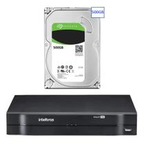 Dvr gravador 4 canais mhdx Full hd intelbras + hd 500gb Dvr gravador 4 canais mhdx Full hd intelbras + hd 500gb