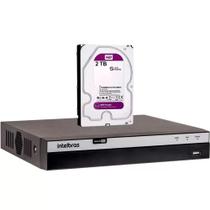DVR Gravador de Vídeo Intelbras Full HD 1080p com Inteligência Artificial MHDX 3016-C HD 2TB Purple