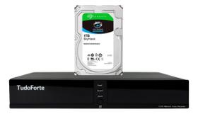 DVR Gravador de Vídeo Tudo Forte TFHDX 3304 4 Canais com Detecção de Movimento + HD SkyHawk 1TB