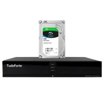 DVR Gravador de Vídeo Tudo Forte TFHDX 3316 16 Canais com Detecção Facial e de Movimento + HD SkyHawk 4TB