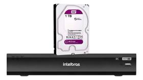 DVR Gravador Digital de vídeo Intelbras IMHDX 5108 4k 8 Canais Detecção de veículos e pessoas H.265+ + HD purple 1TB