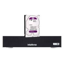 Dvr Gravador Digital de vídeo Intelbras MHDX 1016-C com 16 Canais Compressão de Vídeo H.265+ Full HD + HD 1TB Purple