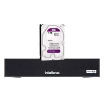 Dvr Gravador Digital de vídeo Segurança com 4 Canais Intelbras mhdx 1004-C Full HD + HD 1TB Purple