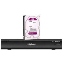 DVR Gravador Digital vídeo Intelbras IMHDX 5108 4k 8 Canais Detecção veículos pessoas HD purple 4TB