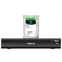 DVR Gravador Digital vídeo Intelbras IMHDX 5108 4k 8 Canais Detecção veículos pessoas HD SkyHawk 1TB