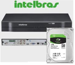 Dvr gravador INTELBRAS 4 canais Full hd + hd 1TB