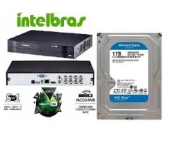Dvr gravador INTELBRAS 8 canais Full hd + hd 1TB