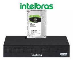 Dvr gravador INTELBRAS 8 canais Full hd + hd 1TB