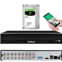 Dvr Gravador Stand Alone Intelbras MHDX 1016c de 16 canais com 2tb e Detecção inteligente Pessoas Dvr Gravador Stand Alone Intelbras MHDX 1016c de 16 canais com 2tb e Detecção inteligente Pessoas