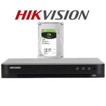 Dvr Hikvision 4ch 5x1 1080p 4 Canais Ds-7204hghik1 + HD 1TB
