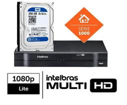 DVR Intelbras 04 Canais Multi HD Alta Resolução MHDX 1104 C/Hd 250Gb