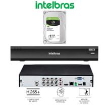 Dvr Intelbras 8 Canais iMhdx 3008 Hdcvi Ahd Hdtvi 5 Em 1 c/ inteligência de Vídeo + hd 1TB