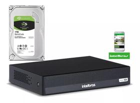 Dvr Intelbras 8 Canais Mhdx 1008c Inteligente C/ Hd 1 Tera
