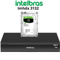 Dvr Intelbras Imhdx 3132 Multi Hd 5mp 32 Canais Ia E Reconhecimento Facial com hd 3tb